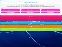 Tablet Screenshot of mijnchatnaam.nl